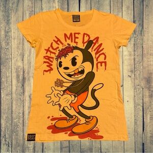 Drop Dead Clothing Watch Me Dance Mickey Felix Shirt Rare BMTH Scene Emo y2k